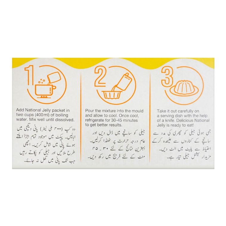 National Mango Jelly With Flavoured Crystals, 80g